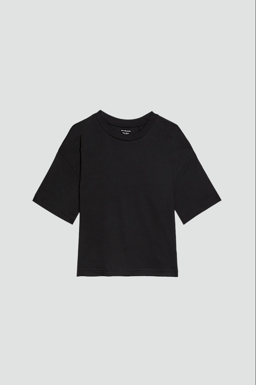 Pure Cotton Crew Neck Boxy T-Shirt